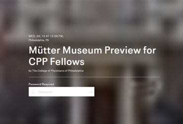 July 15 2020: The Mütter Museum reopens for a Fellows Open House