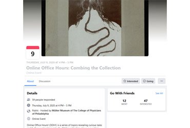 July 9 2020: Online Office Hours: Combing the Collection (Virtual Event)