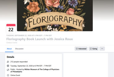September 22 2020: Floriography Book Launch with Jessica Roux
