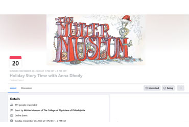December 20, 2020: Holiday Story Time with Anna Dhody