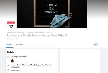 February 17 2021: Racism is a Public Health Issue: Now What?